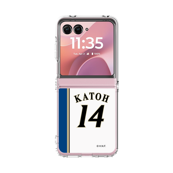 クリアケース［ 北海道日本ハムファイターズ - 2011復刻レプリカ#14 KATOH ］