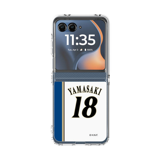 クリアケース［ 北海道日本ハムファイターズ - 2011復刻レプリカ#18 YAMASAKI ］