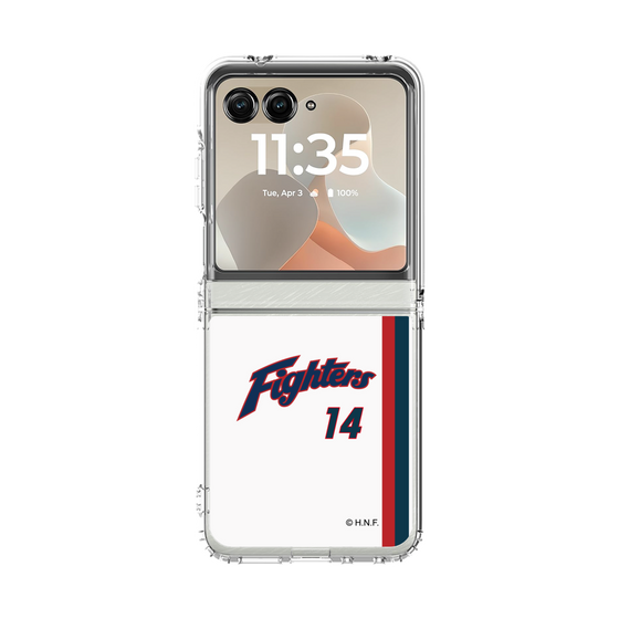 クリアケース［ 北海道日本ハムファイターズ - 1974復刻レプリカ#14 KATOH - 表 ］