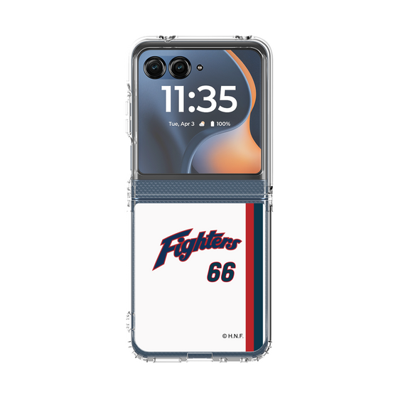 クリアケース［ 北海道日本ハムファイターズ - 1974復刻レプリカ#66 MANNAMI - 表 ］