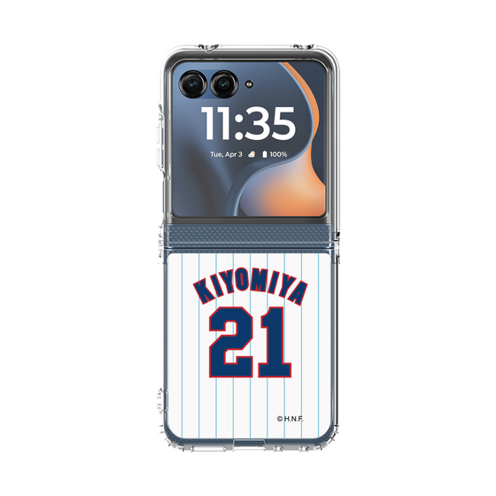 クリアケース［ 北海道日本ハムファイターズ - 1979復刻レプリカ#21 KIYOMIYA ］