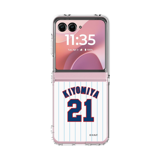 クリアケース［ 北海道日本ハムファイターズ - 1979復刻レプリカ#21 KIYOMIYA ］