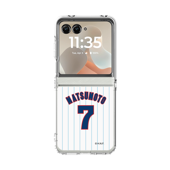 クリアケース［ 北海道日本ハムファイターズ - 1979復刻レプリカ#7 MATSUMOTO ］