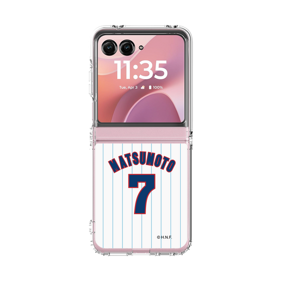 クリアケース［ 北海道日本ハムファイターズ - 1979復刻レプリカ#7 MATSUMOTO ］