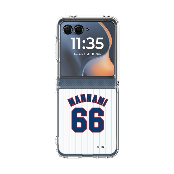 クリアケース［ 北海道日本ハムファイターズ - 1979復刻レプリカ#66 MANNAMI ］