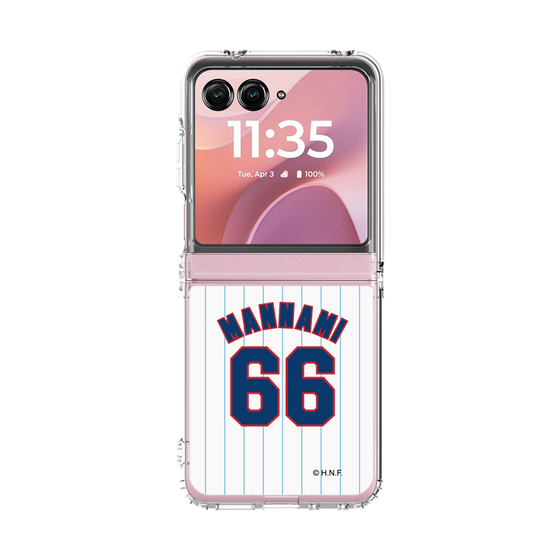 クリアケース［ 北海道日本ハムファイターズ - 1979復刻レプリカ#66 MANNAMI ］