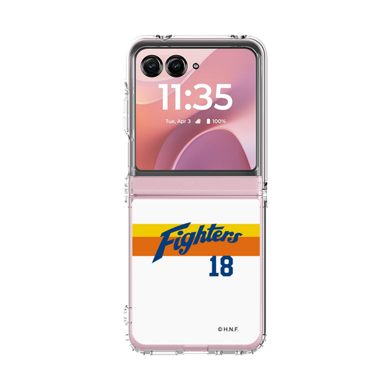 クリアケース［ 北海道日本ハムファイターズ - 1982復刻レプリカ#18 YAMASAKI - 表 ］