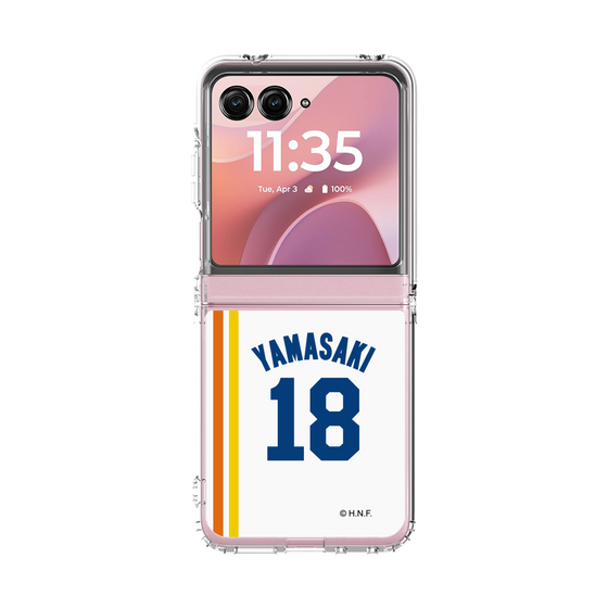 クリアケース［ 北海道日本ハムファイターズ - 1982復刻レプリカ#18 YAMASAKI ］