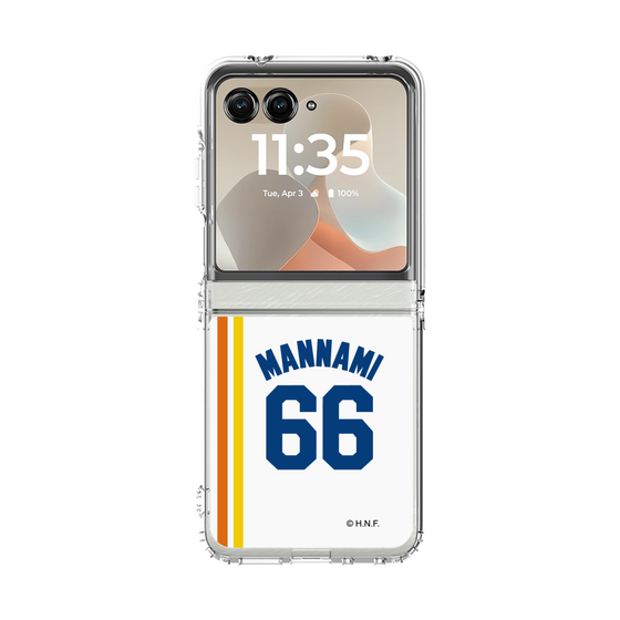 クリアケース［ 北海道日本ハムファイターズ - 1982復刻レプリカ#66 MANNAMI ］