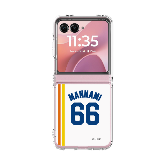 クリアケース［ 北海道日本ハムファイターズ - 1982復刻レプリカ#66 MANNAMI ］