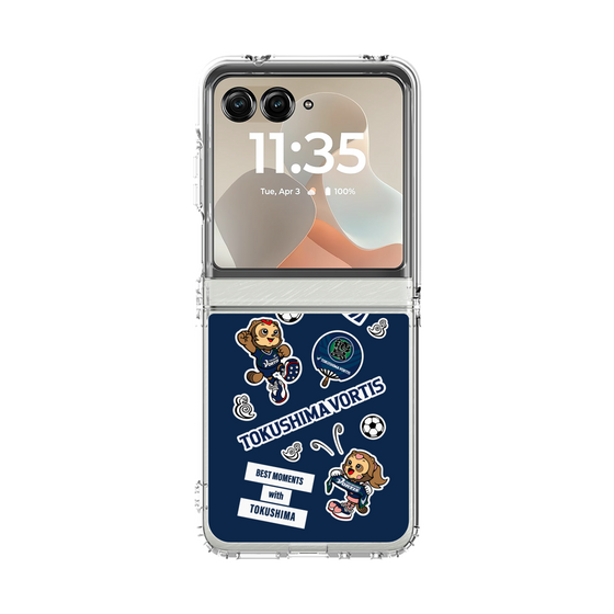 クリアケース［ 徳島ヴォルティス - ステッカー - VORTIS INDIGO BLUE ］