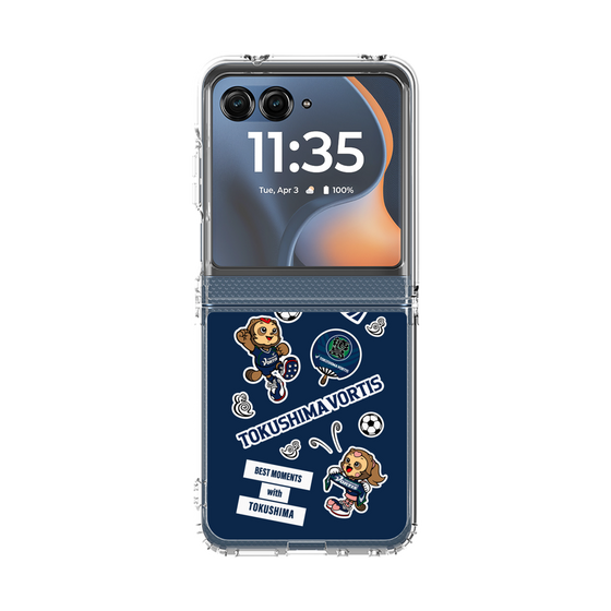 クリアケース［ 徳島ヴォルティス - ステッカー - VORTIS INDIGO BLUE ］