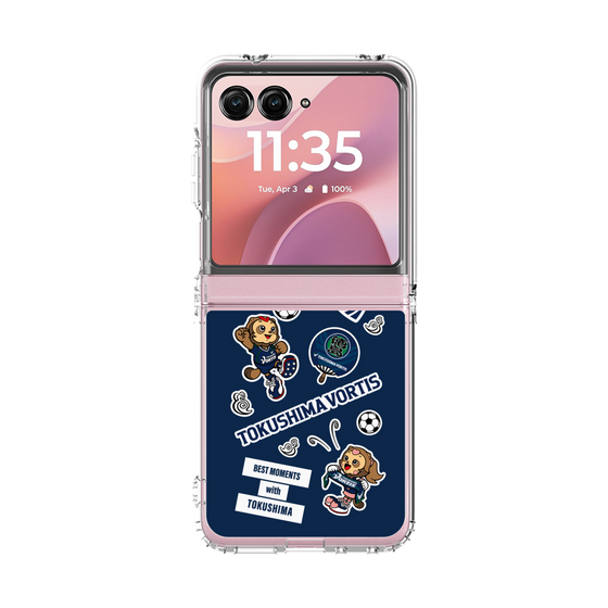 クリアケース［ 徳島ヴォルティス - ステッカー - VORTIS INDIGO BLUE ］