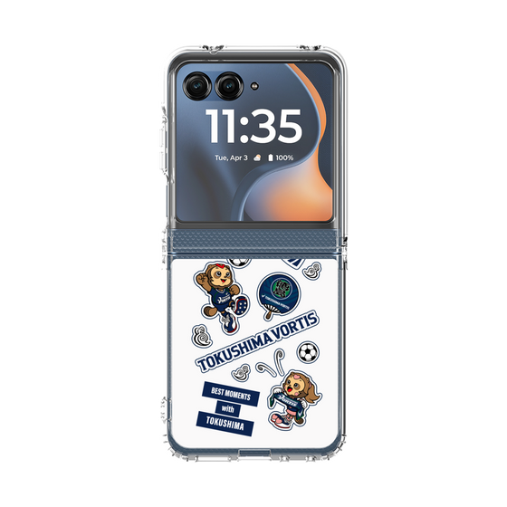 クリアケース［ 徳島ヴォルティス - ステッカー - WHITE ］