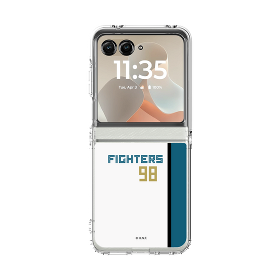 クリアケース［ 北海道日本ハムファイターズ - ホーム #98 UMEBAYASHI - 表 ］