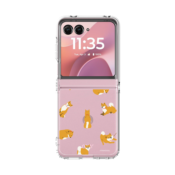 クリアケース［ 柴田さん - 総柄 - 柴田さん ］