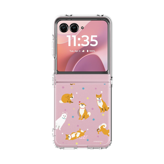 クリアケース［ 柴田さん - 総柄 - 金平糖 ］