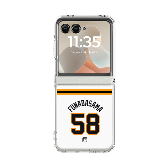 クリアケース［ 読売ジャイアンツ - #58 FUNABASAMA - ホーム ］