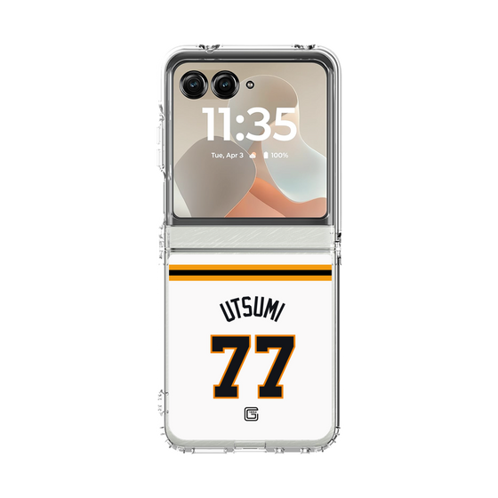クリアケース［ 読売ジャイアンツ - #77 UTSUMI - ホーム ］