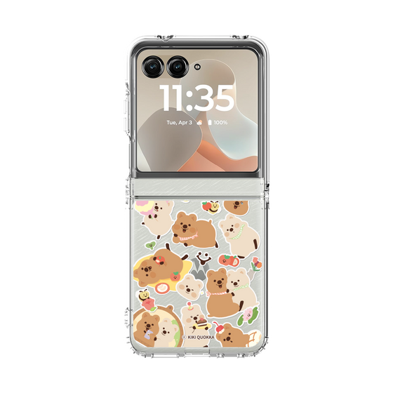 クリアケース［ KiKiQUOKKA - ステッカー ］