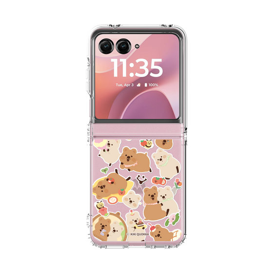 クリアケース［ KiKiQUOKKA - ステッカー ］