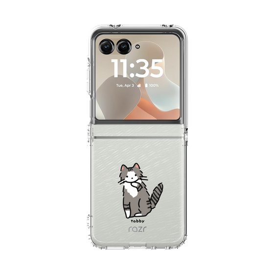 クリアケース［ オリジナル - CASEPLAYネコ - tabby ］