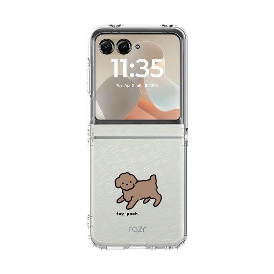 クリアケース［ オリジナル - CASEPLAYイヌ - toy pooh ］