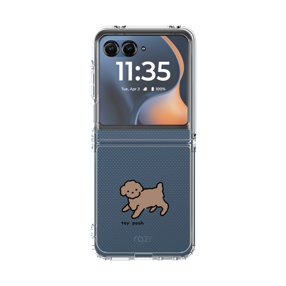 クリアケース［ オリジナル - CASEPLAYイヌ - toy pooh ］