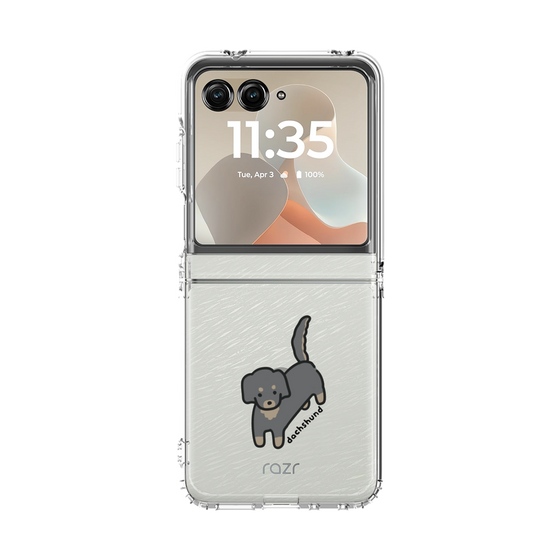 クリアケース［ オリジナル - CASEPLAYイヌ - dachsund ］