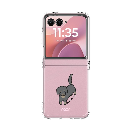 クリアケース［ オリジナル - CASEPLAYイヌ - dachsund ］