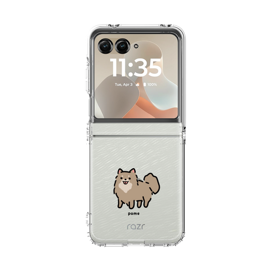 クリアケース［ オリジナル - CASEPLAYイヌ - pome ］