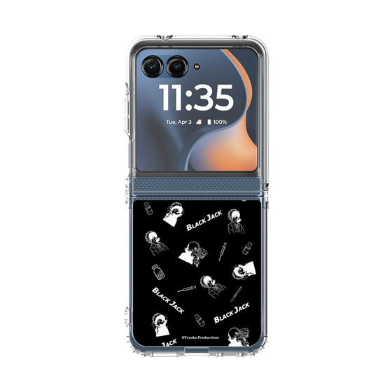 クリアケース［ ブラック・ジャック - 総柄 - ブラック ］