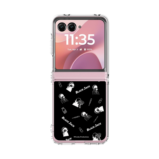 クリアケース［ ブラック・ジャック - 総柄 - ブラック ］