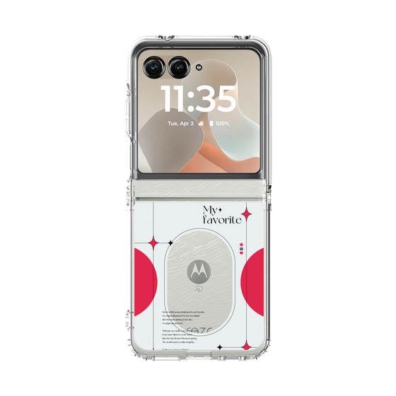 クリアケース［ オリジナル - チェキケース - レッド ］