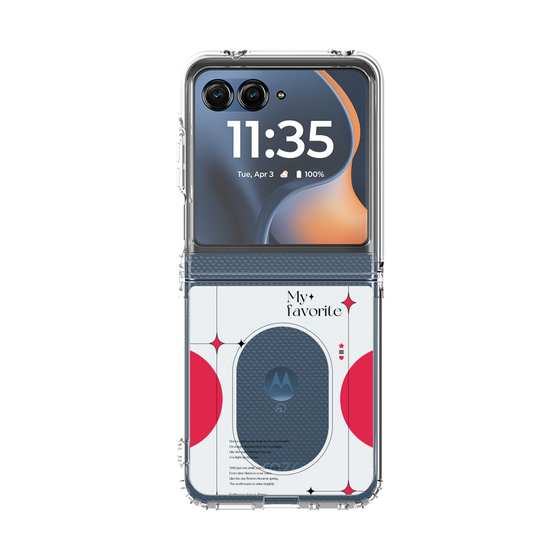 クリアケース［ オリジナル - チェキケース - レッド ］