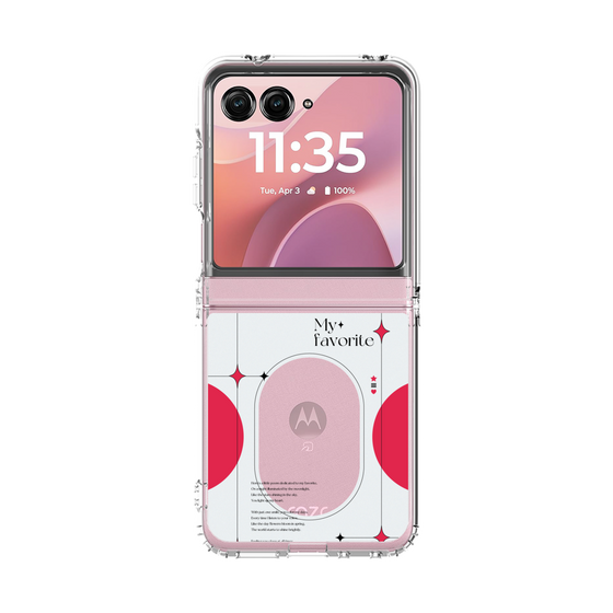 クリアケース［ オリジナル - チェキケース - レッド ］