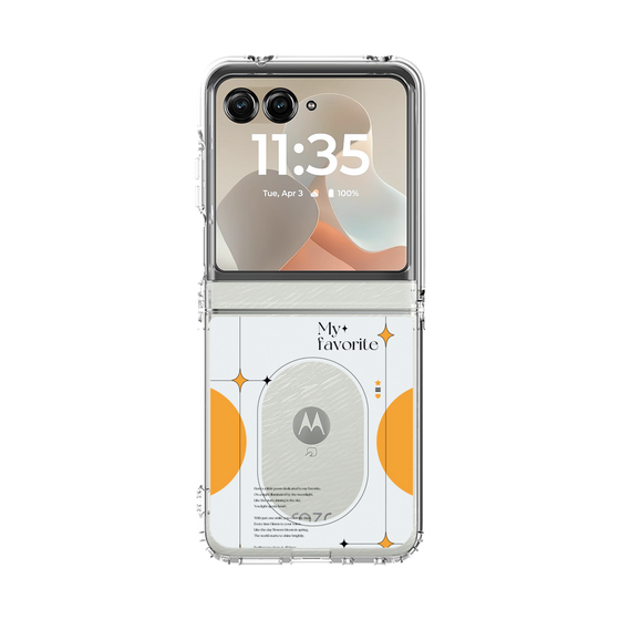 クリアケース［ オリジナル - チェキケース - オレンジ ］