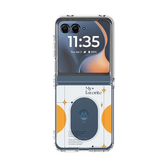 クリアケース［ オリジナル - チェキケース - オレンジ ］