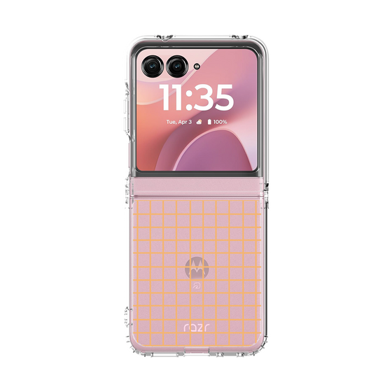 クリアケース［ オリジナル - 推し色チェック - イエロー ］