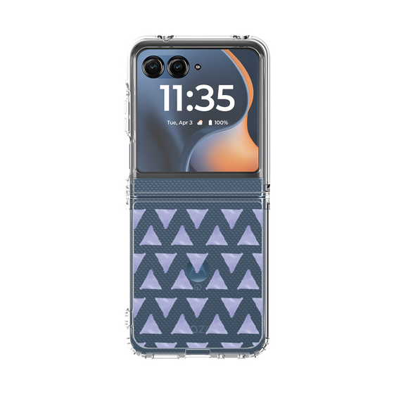 クリアケース［ オリジナル - 推し色三角 - パープル ］