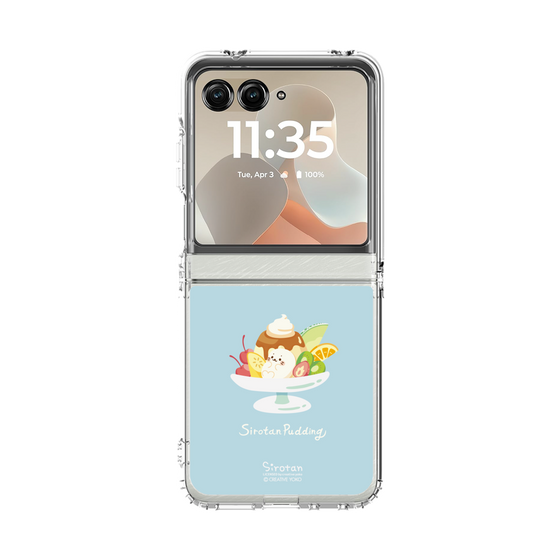 クリアケース［ しろたん - プリンアラモード ］