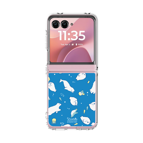 クリアケース［ しろたん - 海の中 ］