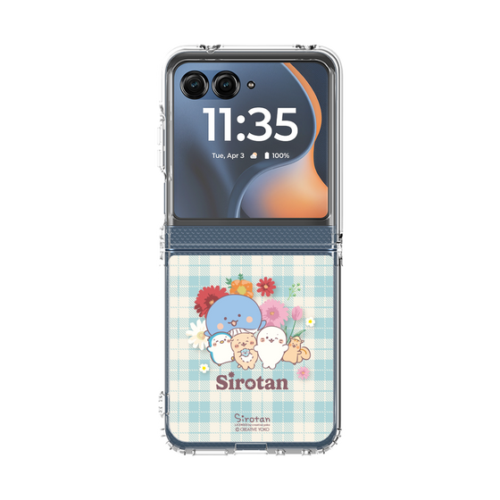 クリアケース［ しろたん - フラワーガーデン ］