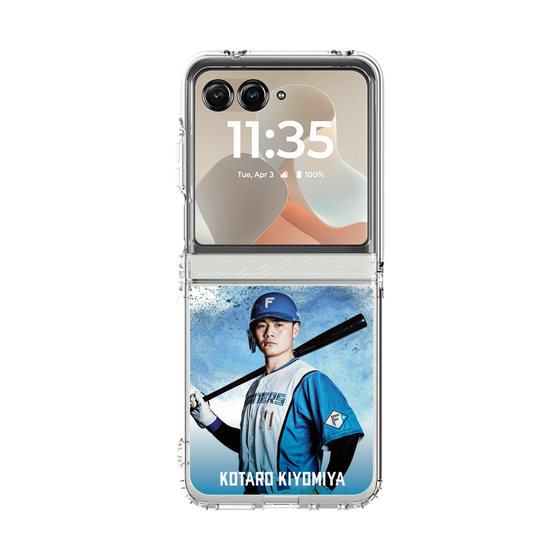 クリアケース［ 北海道日本ハムファイターズ - ホワイト - KIYOMIYA ］