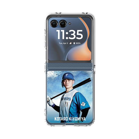 クリアケース［ 北海道日本ハムファイターズ - ホワイト - KIYOMIYA ］
