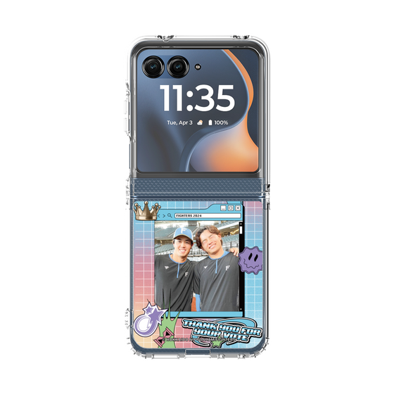 クリアケース［ 北海道日本ハムファイターズ - SNS風 - HOSOKAWA&TAMIYA ］