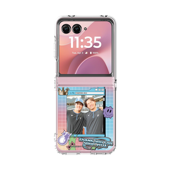 クリアケース［ 北海道日本ハムファイターズ - SNS風 - HOSOKAWA&TAMIYA ］