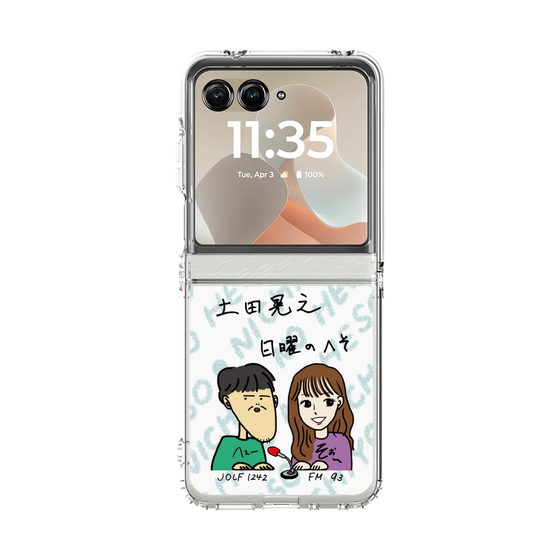 クリアケース［ 「土田晃之 日曜のへそ」似顔絵 ］