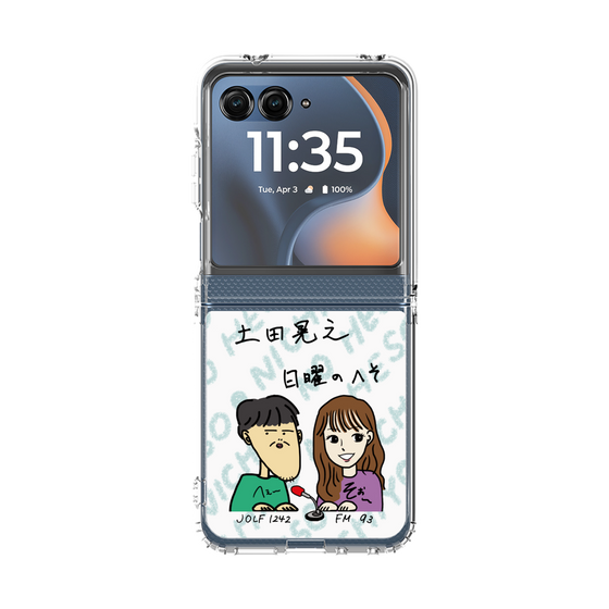 クリアケース［ 「土田晃之 日曜のへそ」似顔絵 ］