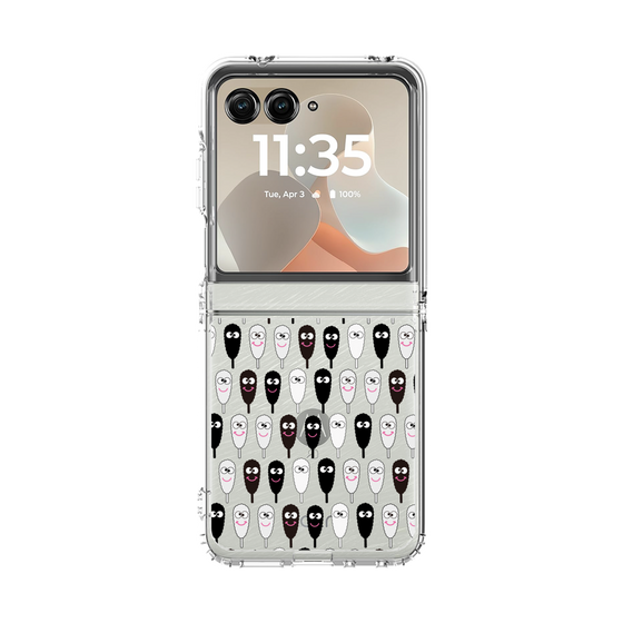 クリアケース［ クシニョロ - クシニョロ - モノクロ ］